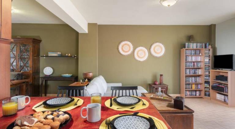 Fully equipped spacious rental apartment with patio | Suitable for remote work | Pets allowed in Apokoronas