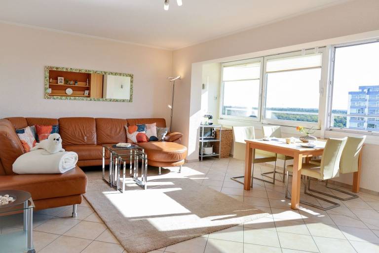 SA12 12. Etage–Exklusiver Urlaub: Moderne Ferienwohnung Meerblick & Schwimmbad in Cuxhaven