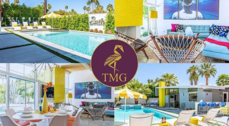 Fully equipped villa with hot tub, private pool & BBQ | Suitable for remote work | Pet-friendly in Palm Springs, CA