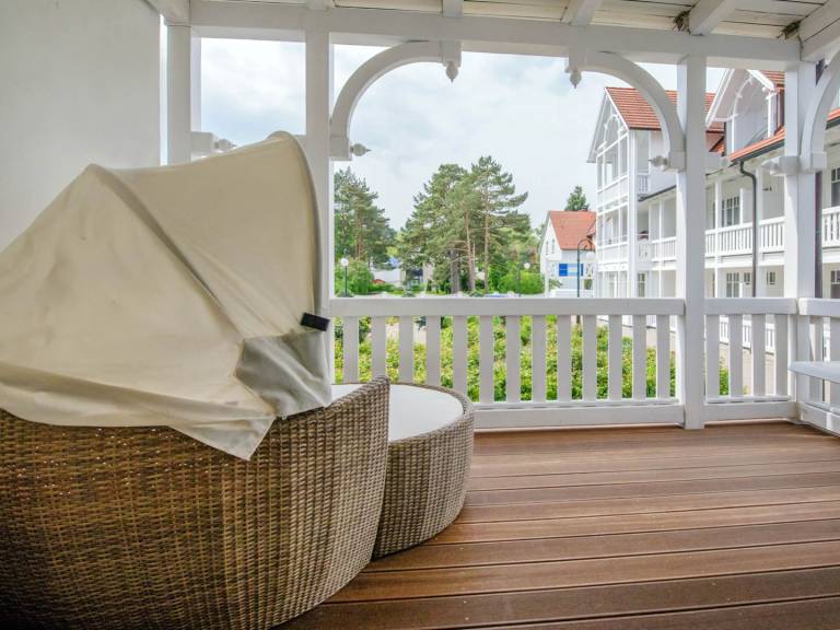 Ferienwohnung mit 2 Schlafzimmern und Balkon in Binz