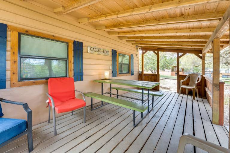 'Cabana Luna' Cabin w/ Deck, Swing & Fire Pit! — photo 2