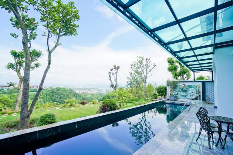Villa with barbecue, pool & garden | Water view — photo 5