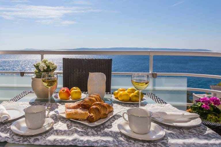Two bedroom apartment with terrace and sea view Rastići, Čiovo (A-1084-b) in Okrug