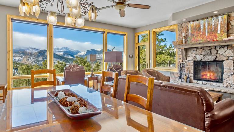 Family-oriented ample condo with patio & private pool | Dogs allowed in Estes Park, CO