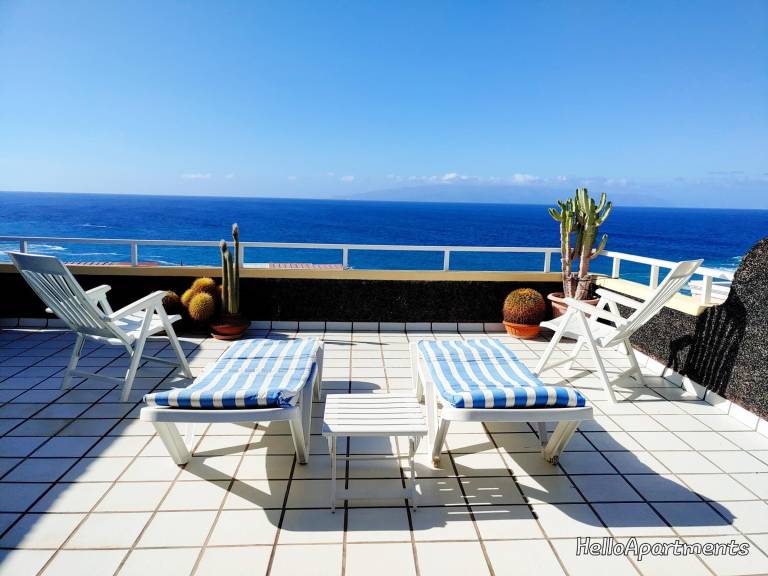 Ferienwohnung in Guía de Isora, Puerto de Santiago f&uuml;r max. 4 Personen am Atlantik