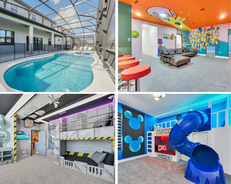 2 Story Slide Many Themed Bunks 6 Mi 2 Disney 6283