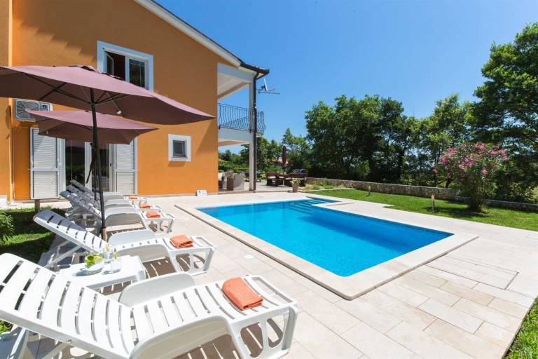 Family-oriented rental with garden, pool & grill | Pool view | Dogs allowed in Labin