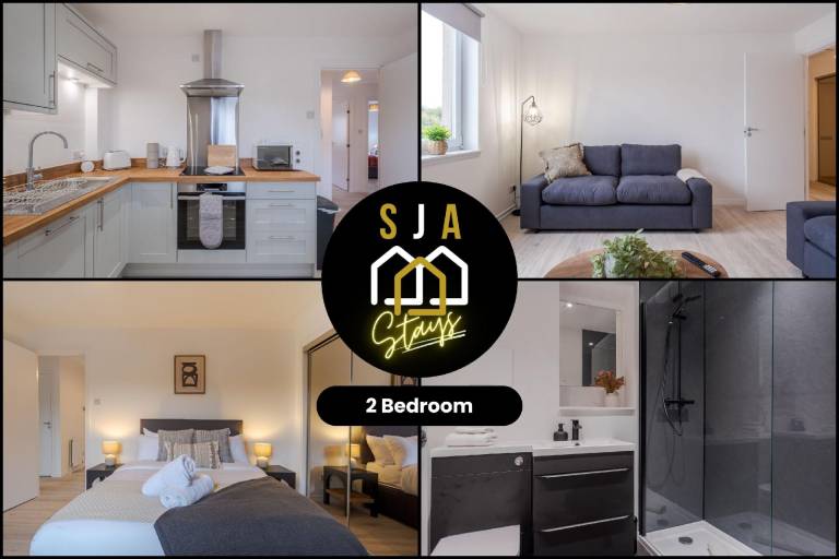 Merkland Stay - SJA Stays - Modern 2 Bed Apartment in Aberdeen