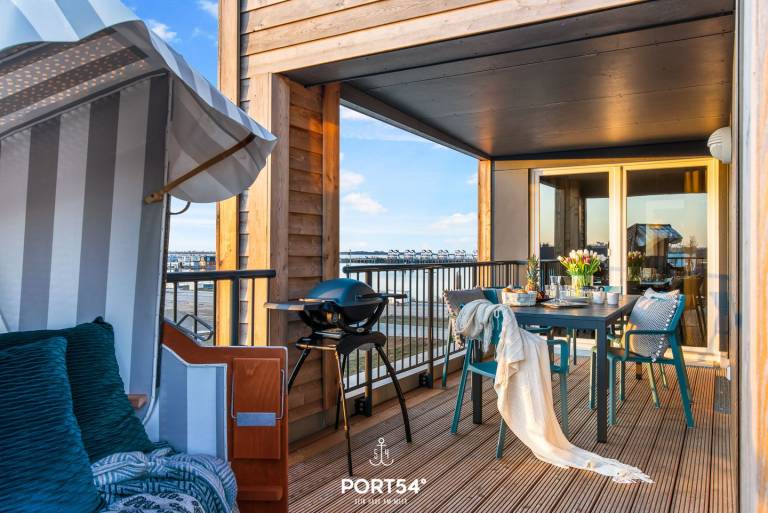 StrandLoft - Infrared sauna, fireplace, balcony, beach chair, Baltic Sea view in Flensburg