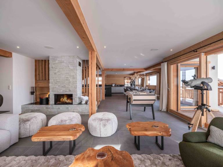 Modern chalet in Combloux with pool and wellness area — photo 2