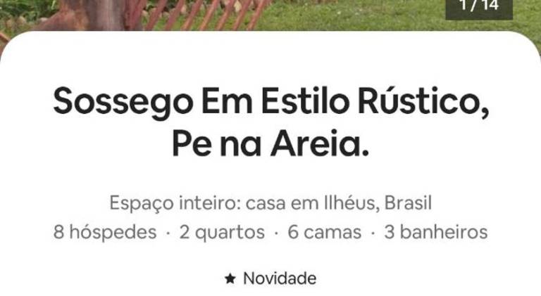 House with 2 rooms for 8 persons in Ilhéus