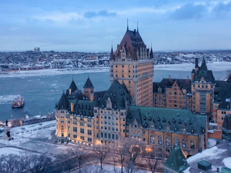 Fairmont Le Chateau Frontenac Hotel in Québec City, QC