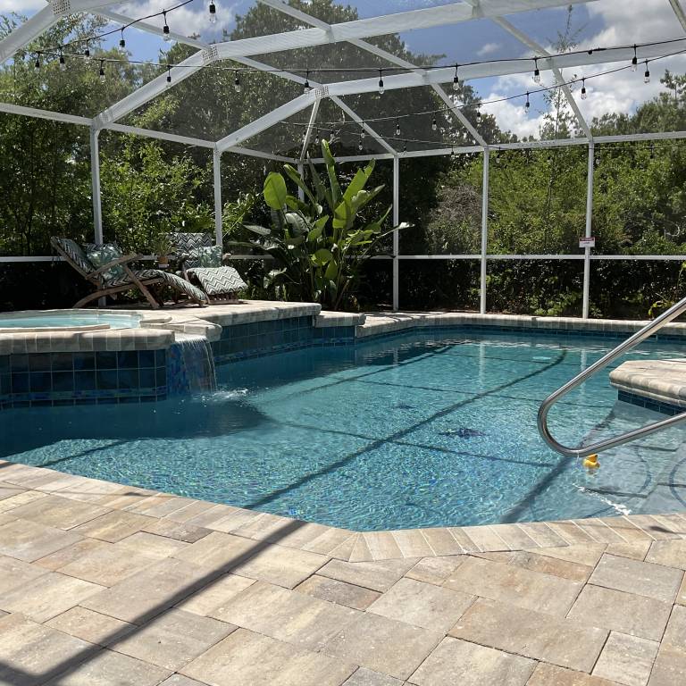 Fully equipped house with garden, barbeque & private pool | Pool view | Dogs allowed in Lady Lake, FL