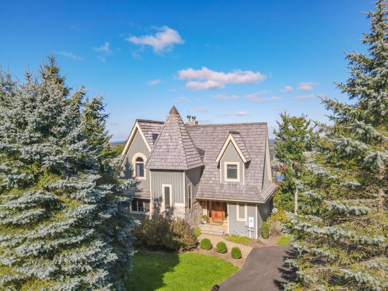 Stunning Mountaintop Home with Hot Tub and Lake Views