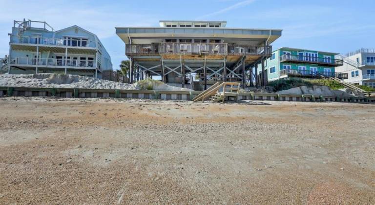 Gorgeous beachfront home with inviting deck & patio, hammock, amazing views in St. Augustine, FL