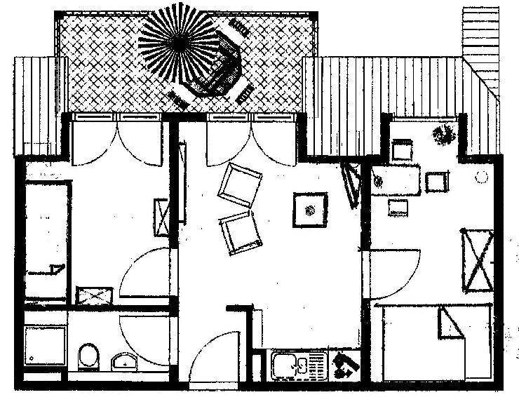 37 m² Ferienwohnung ∙ 2 Schlafzimmer ∙ 3 Gäste – Bild 9