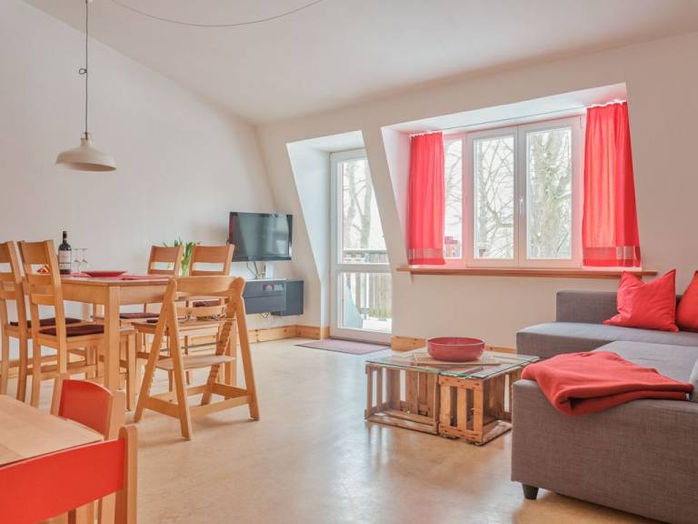 Ferienwohnung rot