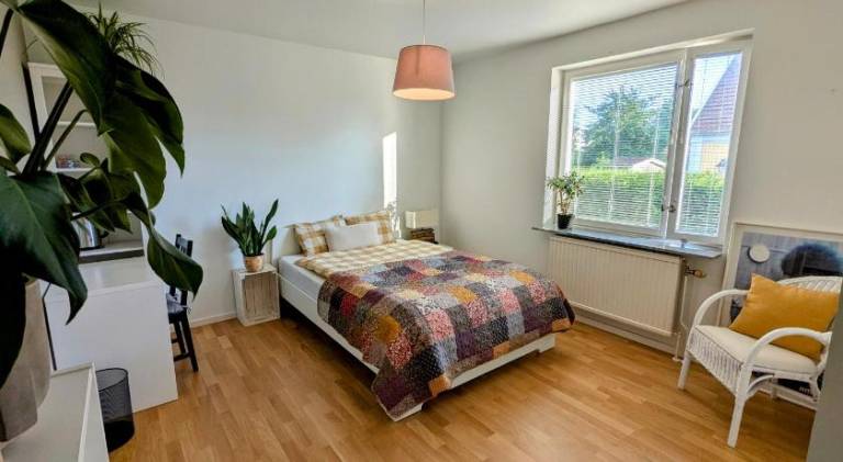 Kamer in een woning met Sauna en vlakbij Natuur en Goteborg