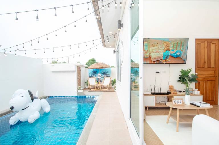 House with private pool & barbeque | Good for workation in Chonburi