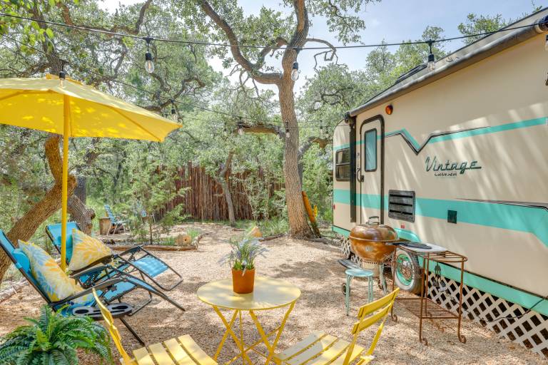 6 Mi to Wimberley Square: 'Happy Days Cruiser' in Wimberley, TX