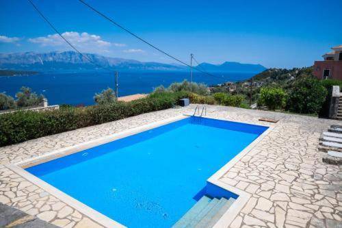 Vacation home with pool, yard & terrace | Pets allowed in Lefkada