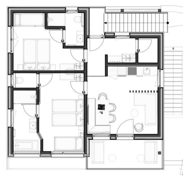 Holiday apartment with yard & terrace — photo 2