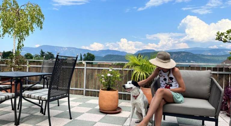 Residence La Terrazza, Apartments in Kaltern, Panorama-Terrasse, nahe historischem Zentrum in Caldaro Sulla Strada del Vino