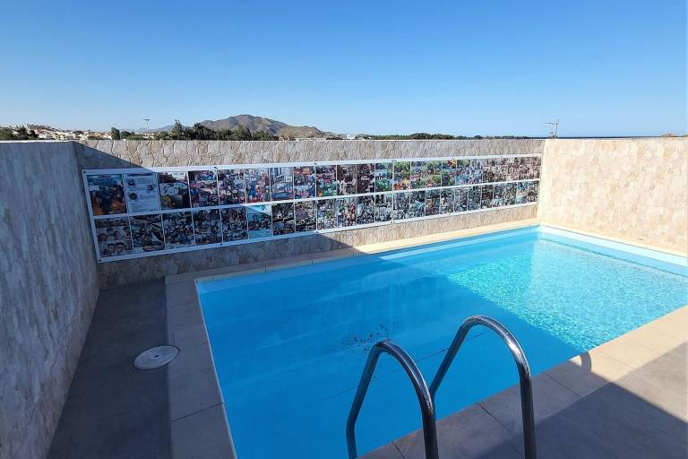 Rental apartment with pool, barbecue & terrace | Sea view | Beach nearby | Pet-friendly in Playas