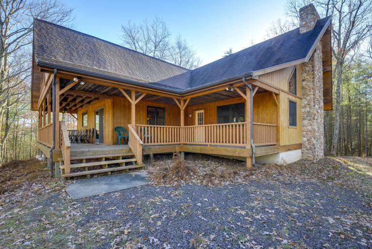 Benton Home on 50 Acres w Private Deck & Views