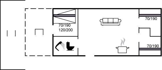 51 m² Ferienhaus ∙ 3 Schlafzimmer ∙ 6 Gäste – Bild 20