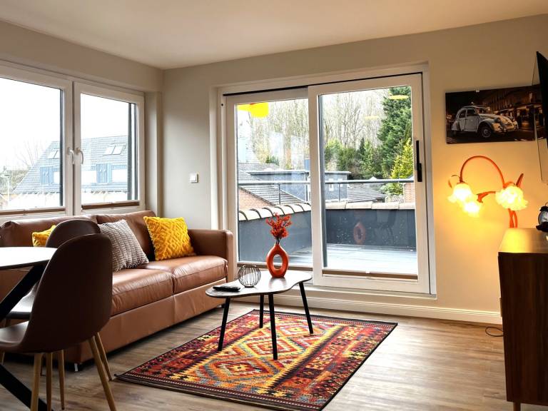 Retro Stübchen nahe Sandstrand in Grömitz mit Balkon und Retro-Charme in Groemitz
