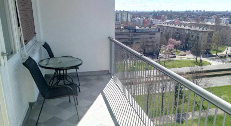 Holiday apartment with patio in Zagreb