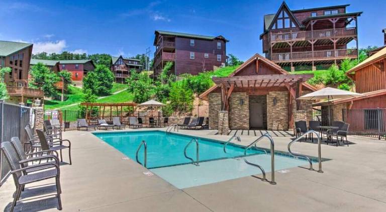 Vacation home with pool in Pigeon Forge, TN