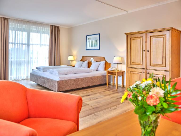 Junior Suite 40 qm mit Balkon f&uuml;r 3 Personen