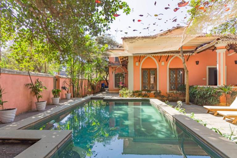 Villa with garden, grill & private pool in Anjuna
