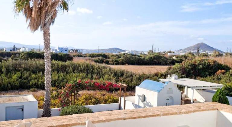House with patio, grill & yard in Naxos