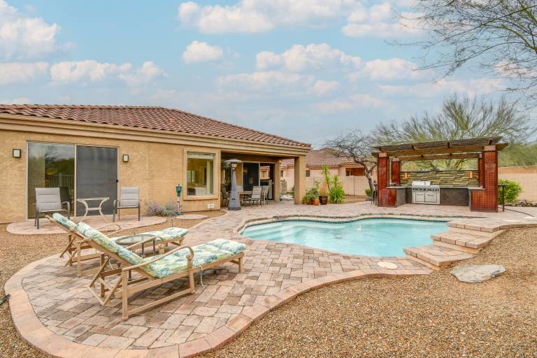 Arizona Vacation Rental w Private Pool & Pergola