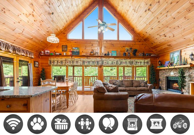 Hibernation Station: Pet Friendly, Free Attraction Tickets, Hot Tub, Arcade Game & Close to PF in Sevierville, TN