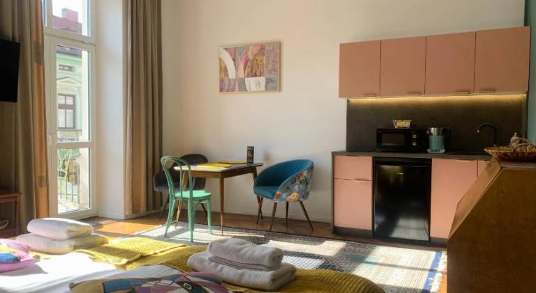 Apartament z hotelowymi udogodnieniami Brzeziny