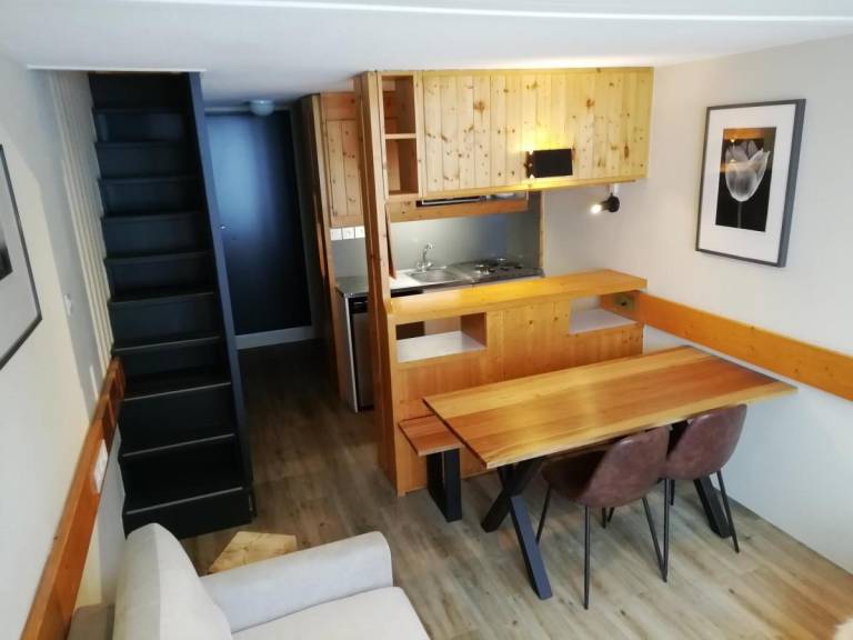 200m from resort center, 2nd floor, view mountain, tv, ski locker, 39m², Les Arcs — photo 3