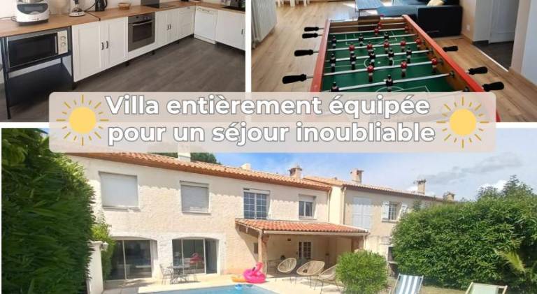 Beautiful house with pool | Pets allowed in Villeneuve-les-Beziers