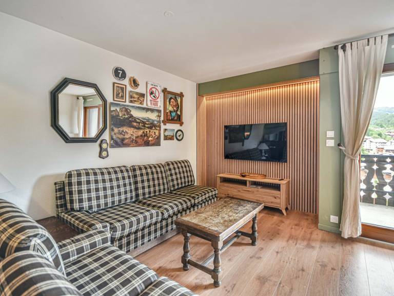 Duplex T3 in Les Gets - 5 pers, panoramic view, balcony, parking, WiFi — photo 3