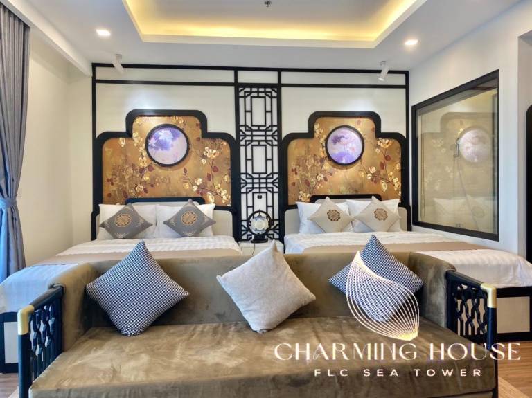Charming serviced apartment with yard, pool & sauna | Next to the beach | Good for workation | Pets are welcome in Quy Nhon