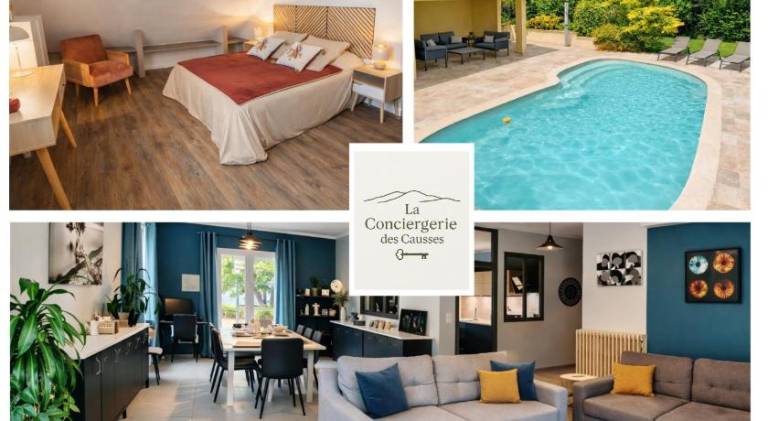 Villa with jacuzzi & pool in Cahors