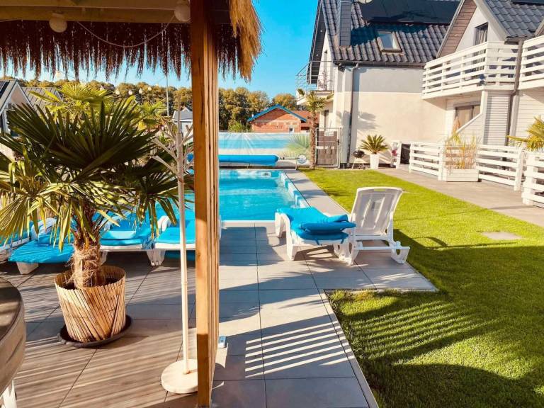 Ferienhaus mit Hund in Mielenko, Ostseeküste Westpommern f&uuml;r max. 5 Personen