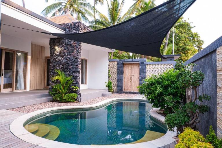 Villa with garden, terrace & private pool in Bali