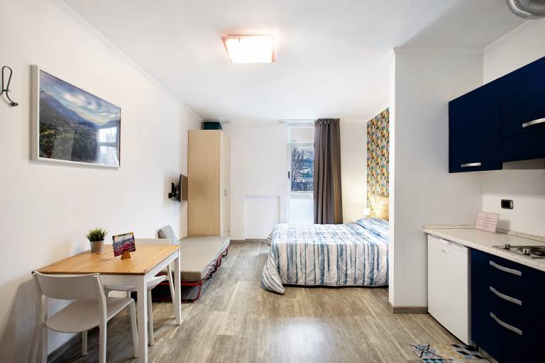 Studio Apartment 'Alpen Pila Residence - 4' with Mountain View, Wi-Fi and Air Conditioning in Jovencan