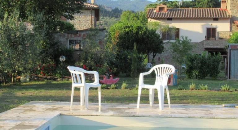House with barbeque, patio & garden in Cortona