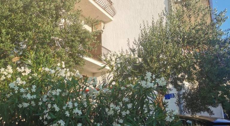 Holiday apartment with terrace, yard & barbeque in Brela