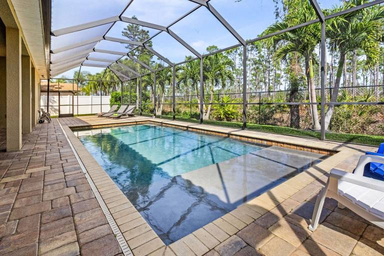 Family-oriented house with barbecue, private pool & yard | Pet-friendly in Cape Coral, FL